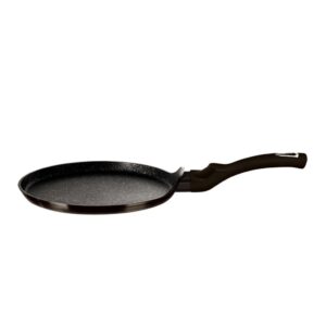 Berlinger Haus Shiny Black palacsintasütő 28 cm – tapadásmentes titán bevonat, indukciós alj, ajándék karcolásvédővel