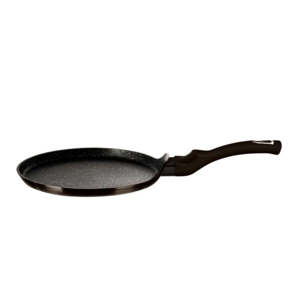 Berlinger Haus Shiny Black palacsintasütő 28 cm – tapadásmentes titán bevonat, indukciós alj, ajándék karcolásvédővel