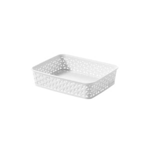 Rattan hatású műanyag kosár több színben, 26×20×6 cm – Curver My Style