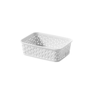 Rattan hatású műanyag kosár több színben, 19×14×6 cm – Curver My Style