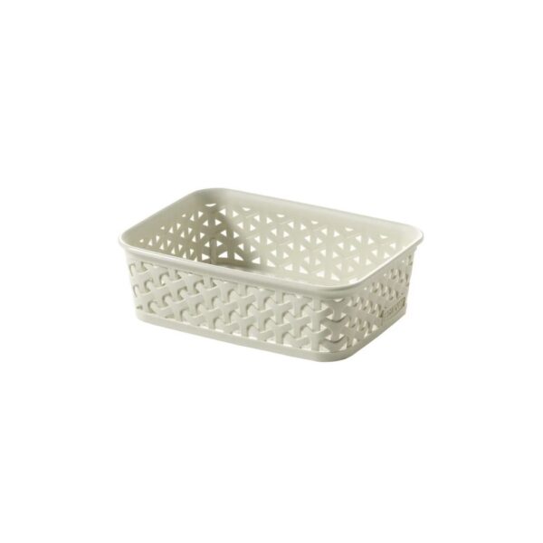 Rattan hatású műanyag kosár több színben, 19×14×6 cm – Curver My Style