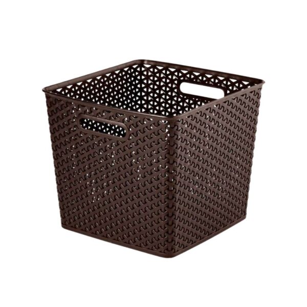 Rattan tárolókosár My Style, 25 literes, 32×32×28 cm méretben, Curver