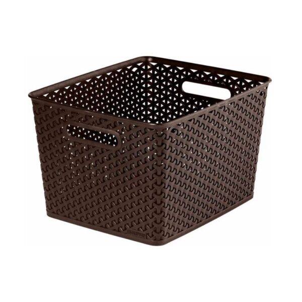 Rattan hatású tárolókosár Curver My Style L, 18 liter, több színben, 35,5×29,6×22 cm