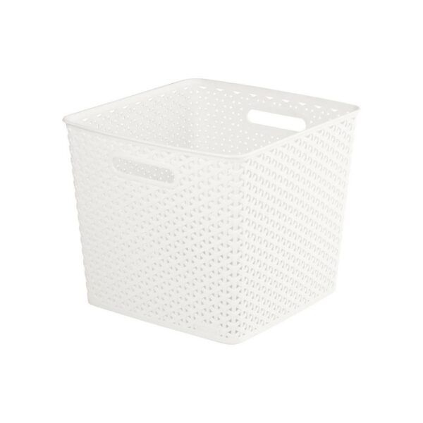 Rattan tárolókosár My Style, 25 literes, 32×32×28 cm méretben, Curver