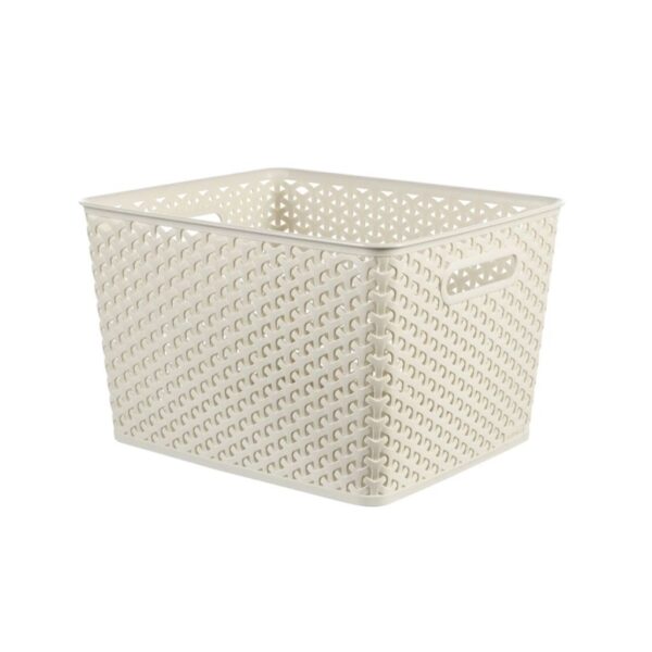 Rattan hatású tárolókosár Curver My Style L, 18 liter, több színben, 35,5×29,6×22 cm