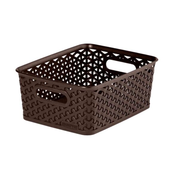 Rattan hatású tárolókosár Curver My Style S, 4 liter, több színben, 25,5×19,6×10,3 cm