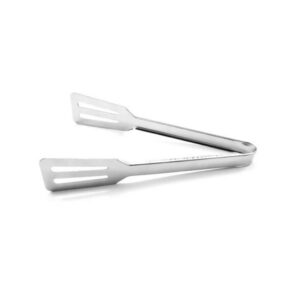 Süteményes csipesz rozsdamentes acélból, 24 cm – lapos konyhai fogó – Perfect Home