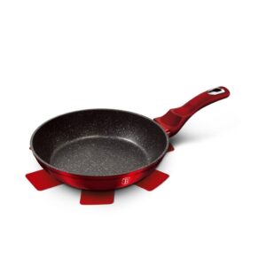 Berlinger Haus Burgundy serpenyő – 20 cm, kovácsolt alumínium, márvány bevonat, metál bordó kivitel