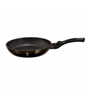 Berlinger Haus Shiny Black serpenyő 24 cm – kovácsolt alumíniumból, márvány bevonattal, indukciós aljjal
