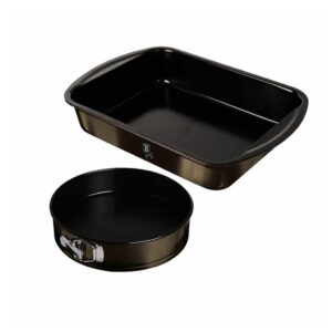 Berlinger Haus sütőforma készlet – 2 db-os fényes fekete tepsi, Metallic Line Shiny Black Edition
