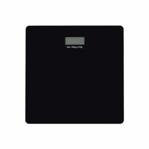 Digitális személymérleg fekete üveg felülettel – Perfect Home, 150 kg kapacitás