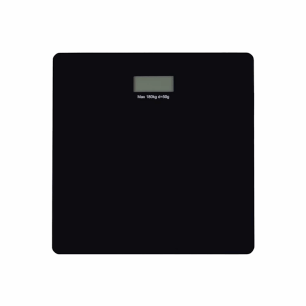 Digitális személymérleg fekete üveg felülettel – Perfect Home, 150 kg kapacitás