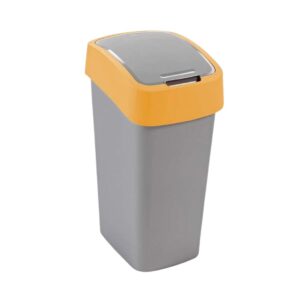 Curver Flip Bin szemetes ezüst-sárga színben, 25 és 45 literes változatban