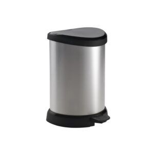 Curver Deco Bin pedálos szemetes, 15 liter, fémhatású