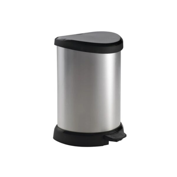 Curver Deco Bin pedálos szemetes, 15 liter, fémhatású