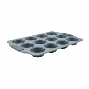 12 adagos muffin sütőforma tapadásmentes bevonattal és szilikon fogóval – Perfect Home