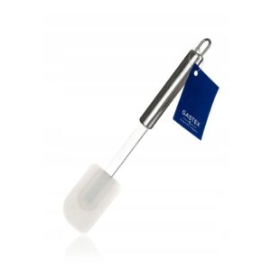 Szilikon spatula rozsdamentes acél nyéllel – Gastex Azora, hőálló, rugalmas fej, ideális keveréshez, kenéshez
