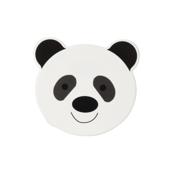 Állatos fej formájú gyerek tárolódoboz szett – 4 műanyag ételtartó doboz panda mintával