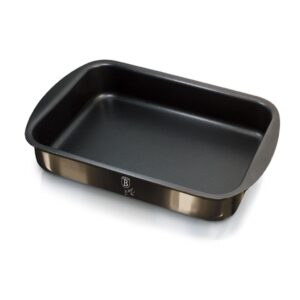 Berlinger Haus Metallic Shiny Black tepsi – 35 cm-es szénacél tepsi titán tapadásmentes bevonattal, fényes fekete