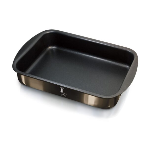 Berlinger Haus Metallic Shiny Black tepsi – 35 cm-es szénacél tepsi titán tapadásmentes bevonattal, fényes fekete