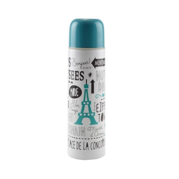Mintás termosz 500 ml, rozsdamentes acélból – kupakkal, szivárgásmentes zárással, Perfect Home
