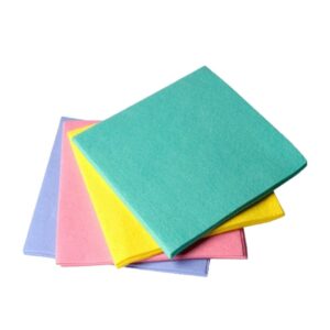 4 színű nemszőtt törlőkendő 38x40 cm – kék, piros, zöld, sárga