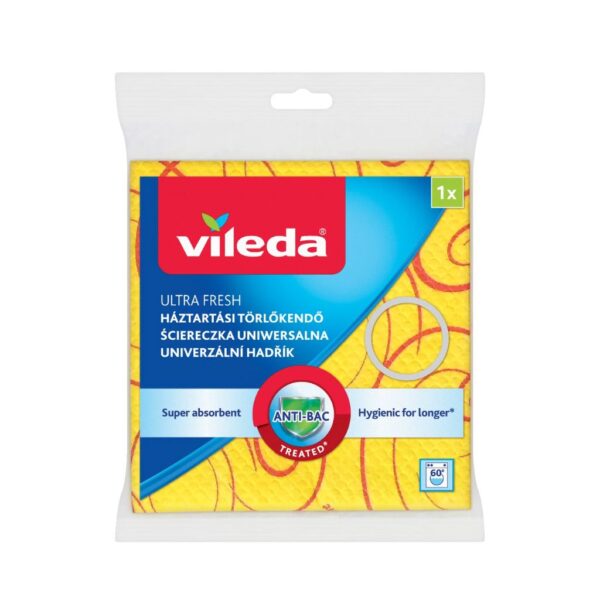 Vileda Ultra Fresh mikroszálas törlőkendő antibakteriális ezüst-klorid összetevőkkel