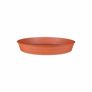Pálma virágcserép alátét terrakotta színben, műanyagból, több méretben (8–50 cm)
