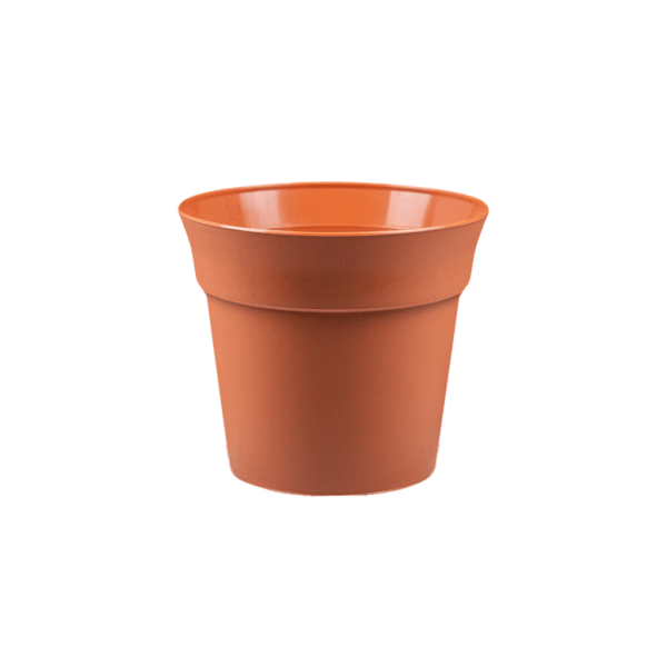 Pálma virágcserép terrakotta színben, műanyagból, több méretben (10–34 cm)
