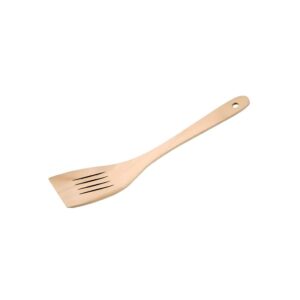 Fa spatula hajlított fejjel, 31 cm – természetes fakanál alternatíva