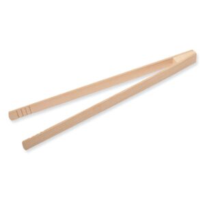 Fa grillcsipesz 32 cm és 40 cm – natúr bükkfa, barázdált fogófelület