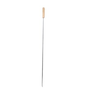 Szalonnasütő nyárs csavart, 78 cm, fa nyéllel