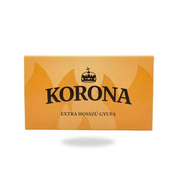 Korona hosszú és extrahosszú gyufa, környezetbarát csomagolásban