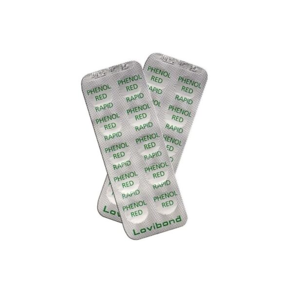 Lovibond Phenol Red Rapid tabletta pH érték mérésére, 10 db