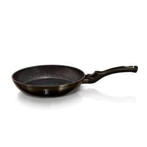 Berlinger Haus Metallic Line Shiny Black serpenyő 28 cm, metál fekete színben