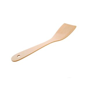 Spatula hajlított, fa, 30 cm – természetes bükkfából, konyhai használatra