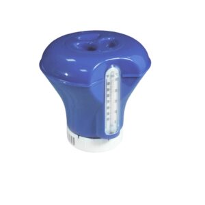 Úszó vegyszeradagoló hőmérővel, klórtablettához, 76 mm – UVX-3C