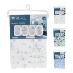 Zuhanyfüggöny 180×180 cm PEVA 3 minta Excellent Houseware