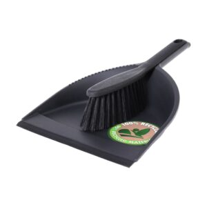 Szemeteslapát és kefe szett fekete színben, Excellent Houseware