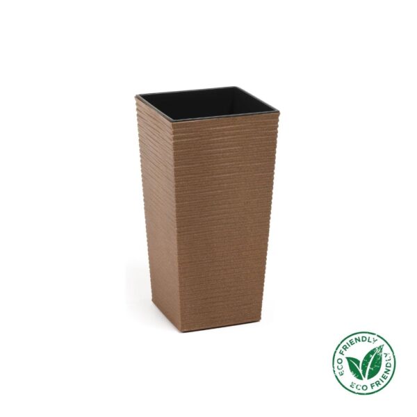Kaspó Lamela Finezja dluto eco Ø25×25 cm natúr fa
