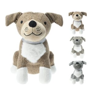 Ajtókitámasztó kutyus figura, plüss, 1 kg, több színben