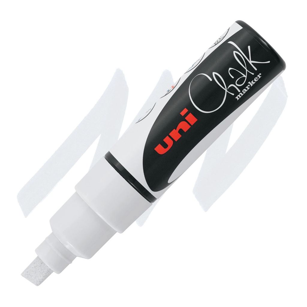 Krétamarker üvegre, fehér, 8 mm, vágott hegy