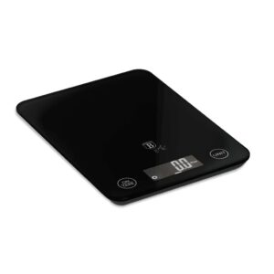 Berlinger Haus digitális konyhai mérleg, matt fekete – 5 kg, üveg felület