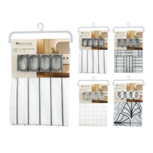 Zuhanyfüggöny 180×180 cm PEVA 4 minta Excellent Houseware