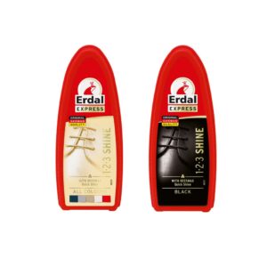 Cipőfényező méhviaszos 60ml – Erdal 1-2-3 Shine cipőfényesítő szivacs, fekete vagy semleges