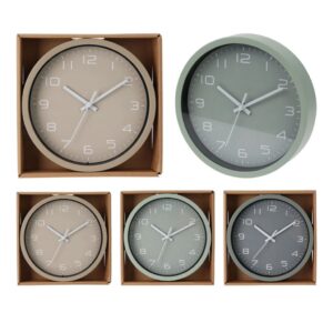 Falióra 20 cm pasztell színekben – kerek Koopman falióra, jól olvasható számlappal