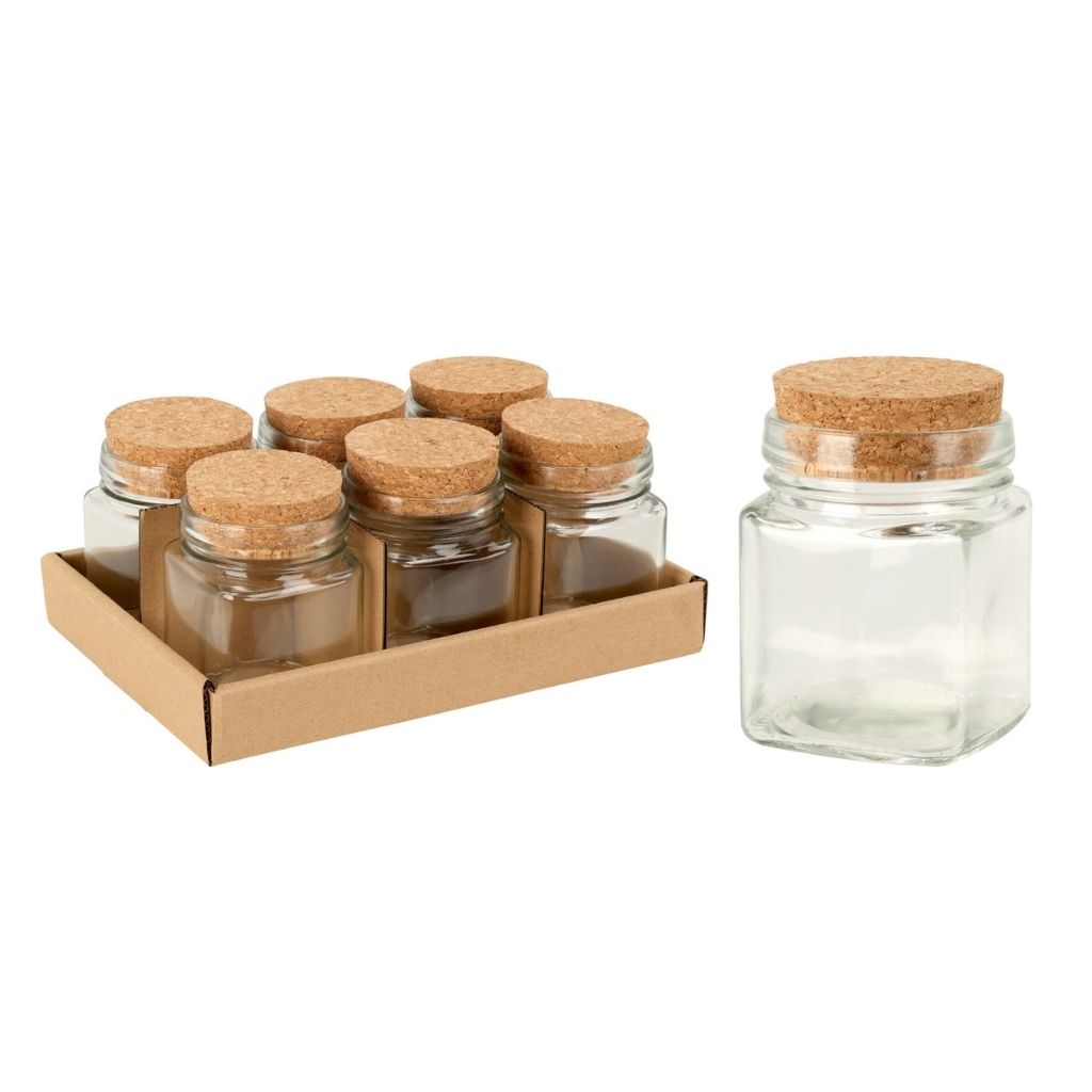 fűszertartó üveg parafa dugóval 160 ml