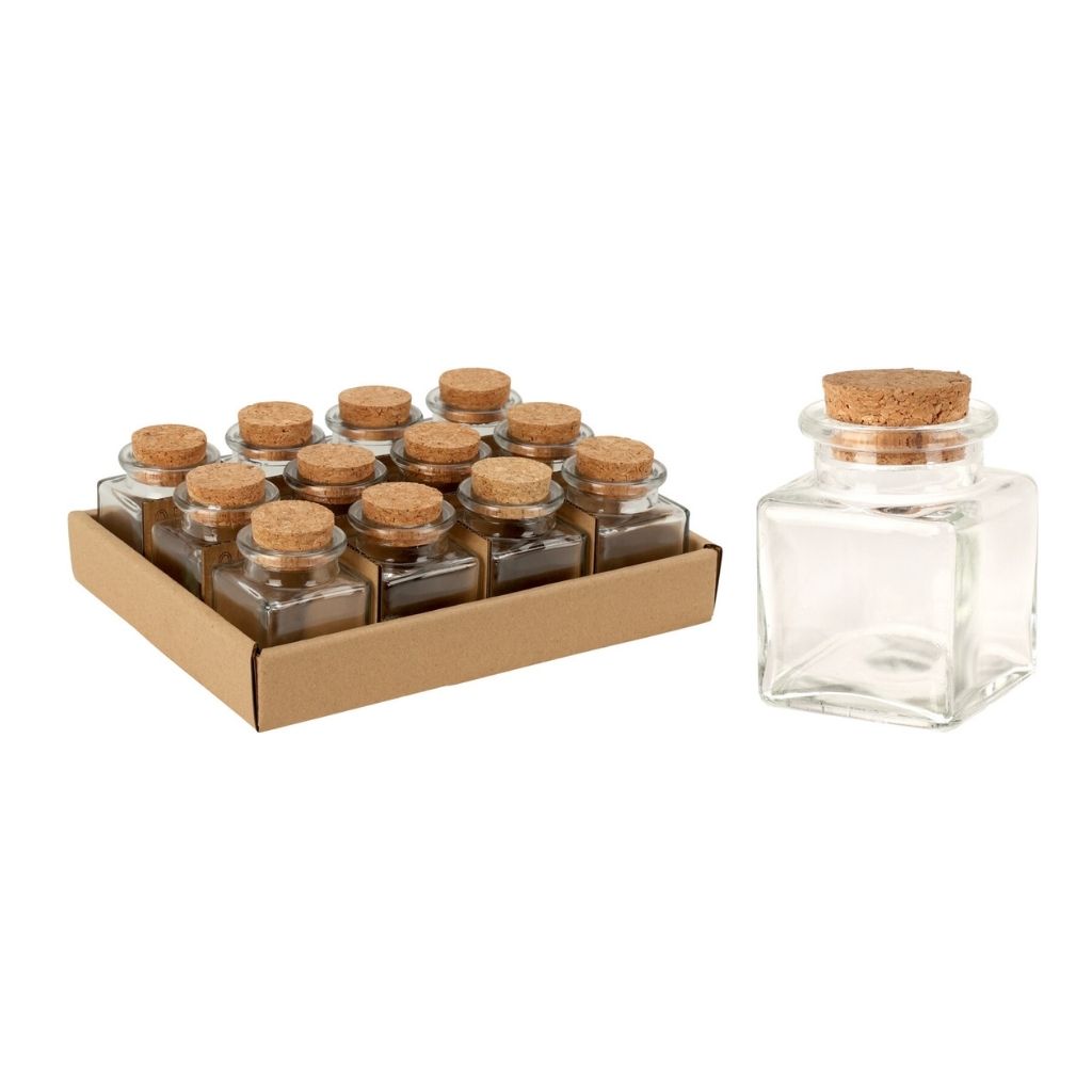 fűszertartó üveg parafa dugóval 50 ml