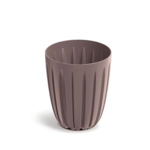 Wario virágcserép marsala színben redőzött felülettel