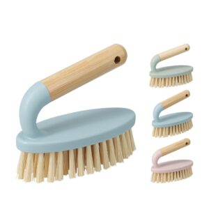 bambusz nyelű súrolókefe pasztell színekben